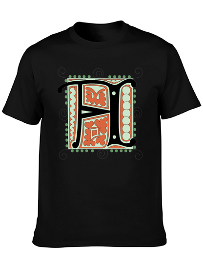 Illuminated Initial F T-Shirt