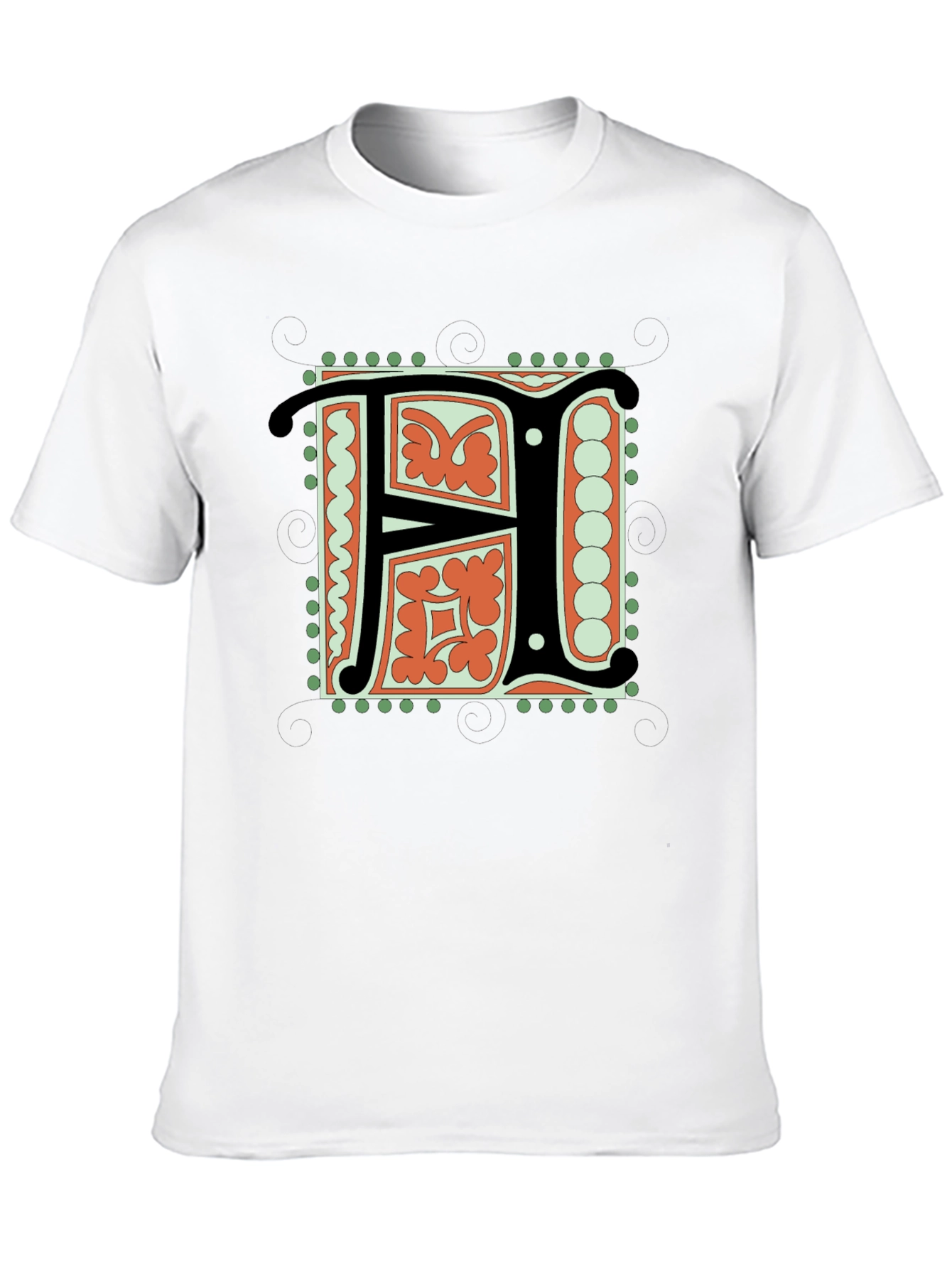 Illuminated Initial F T-Shirt