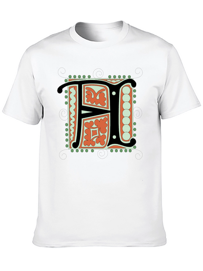 Illuminated Initial F T-Shirt
