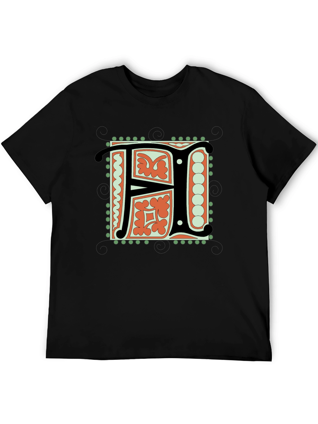 Illuminated Initial F T-Shirt