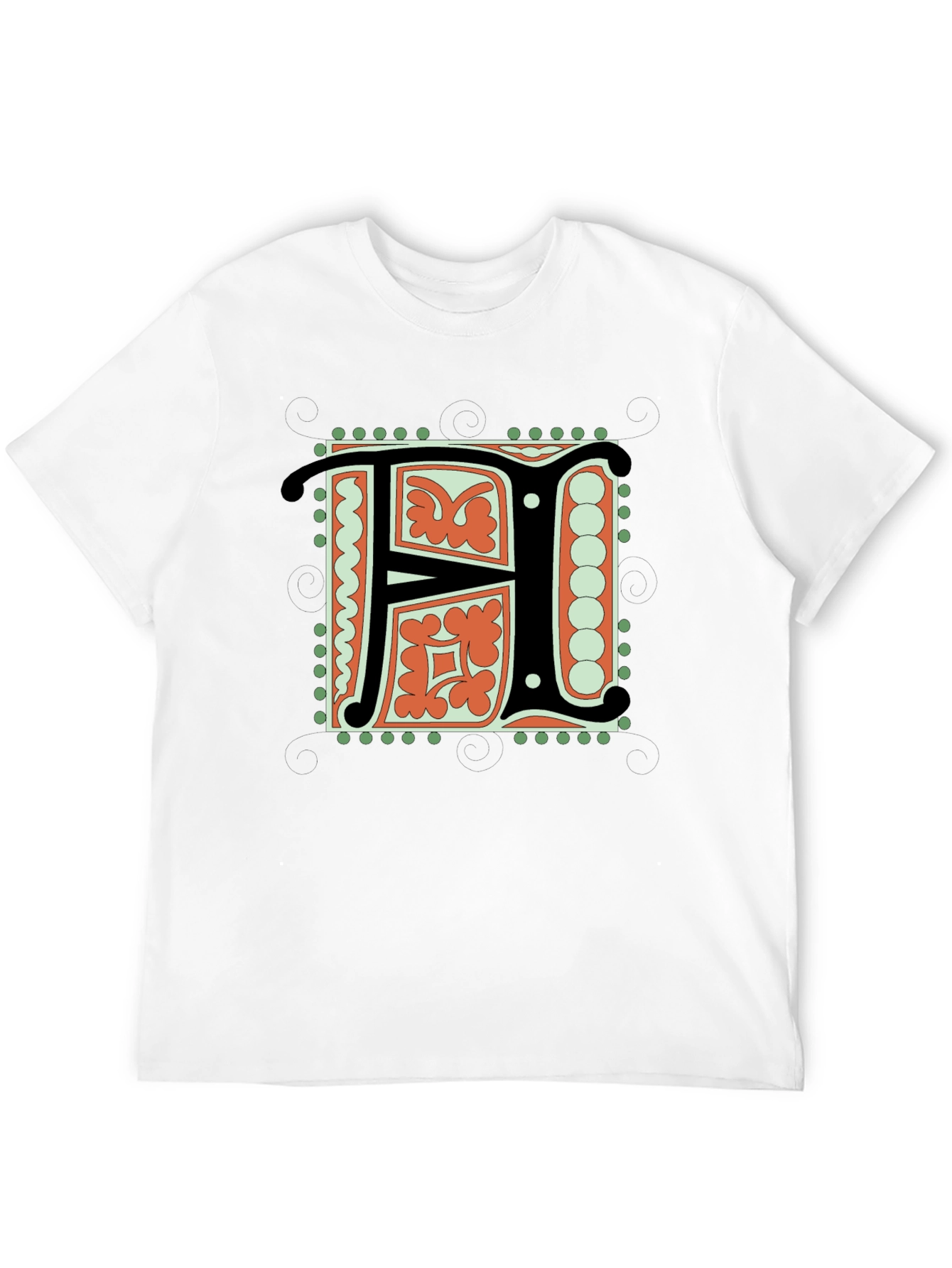 Illuminated Initial F T-Shirt