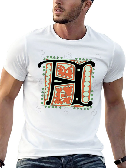 Illuminated Initial F T-Shirt