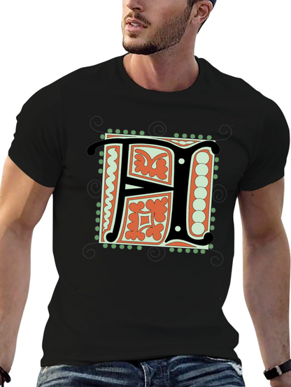 Illuminated Initial F T-Shirt