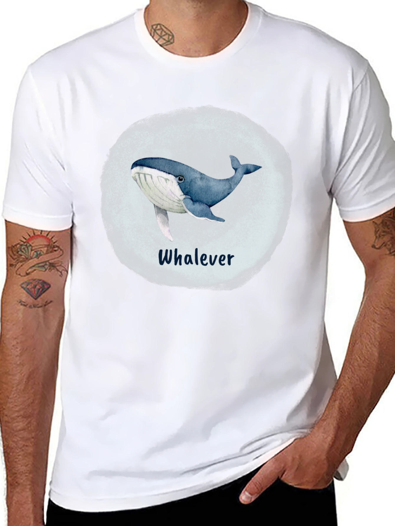 Whalever T-Shirt - Funny Whale Graphic Tee