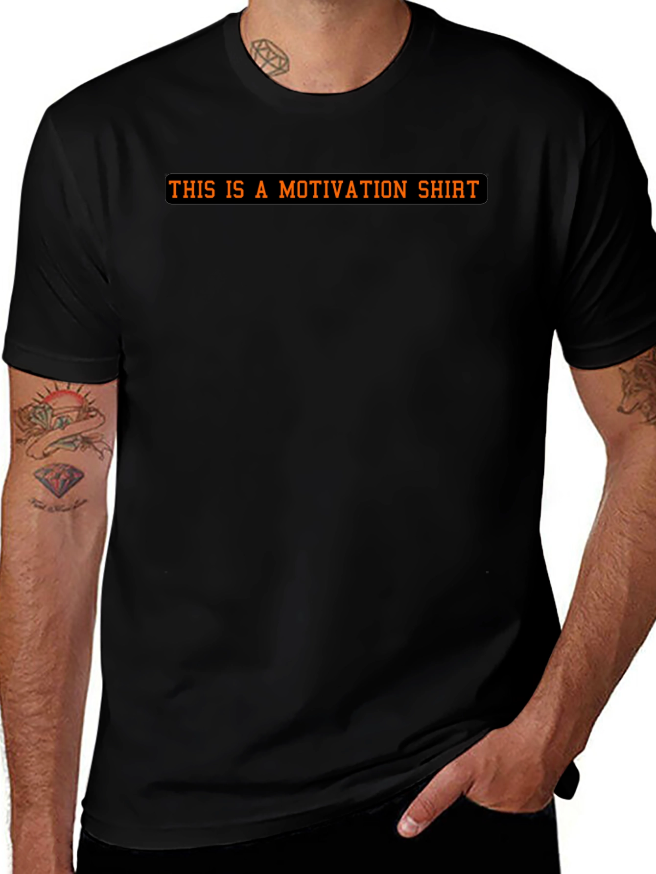 Motivational Statement Black T-Shirt