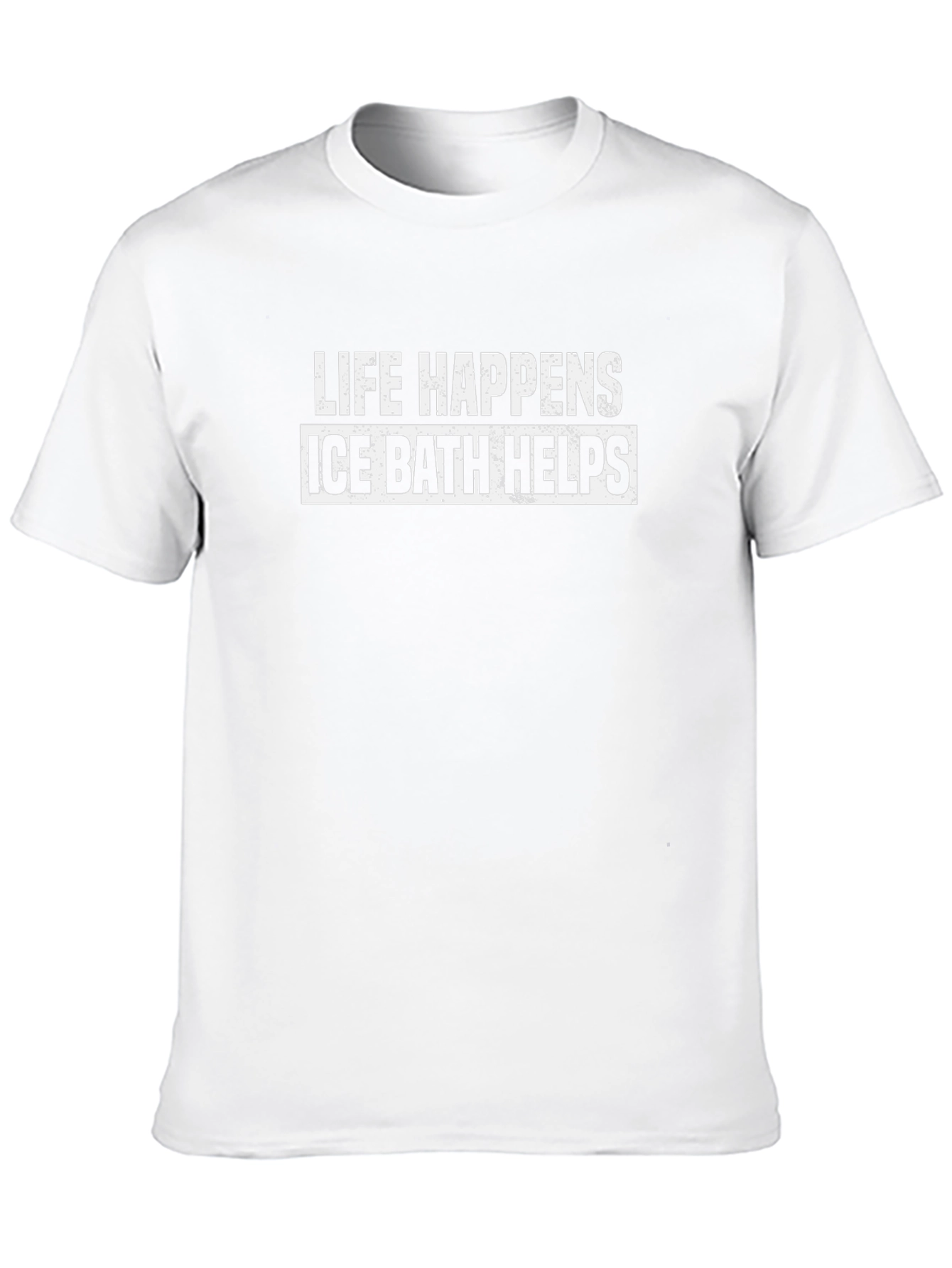 Life Happens Ice Bath Helps Graphic T-Shirt