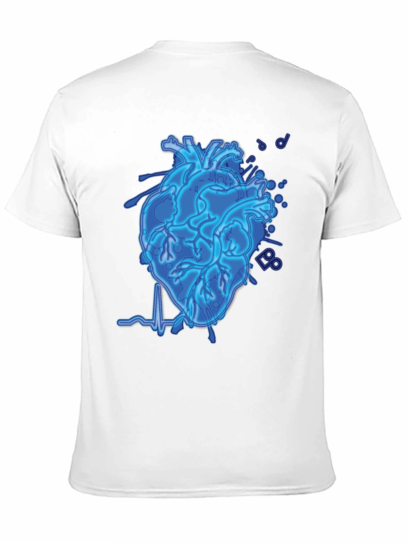Electric Heartbeat Graphic Tee - Black