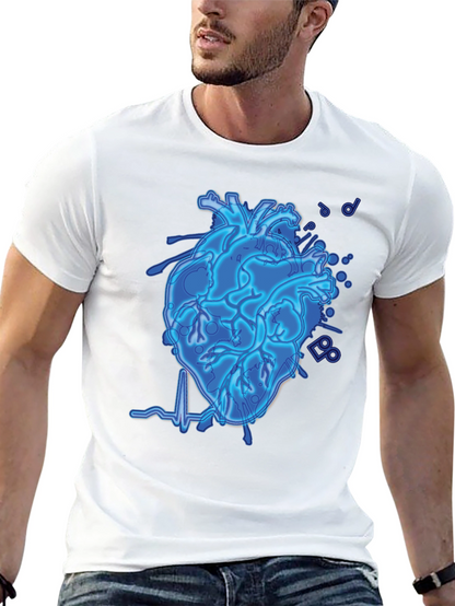 Electric Heartbeat Graphic Tee - Black