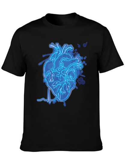 Electric Heartbeat Graphic Tee - Black