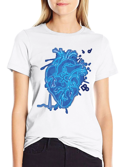 Electric Heartbeat Graphic Tee - Black