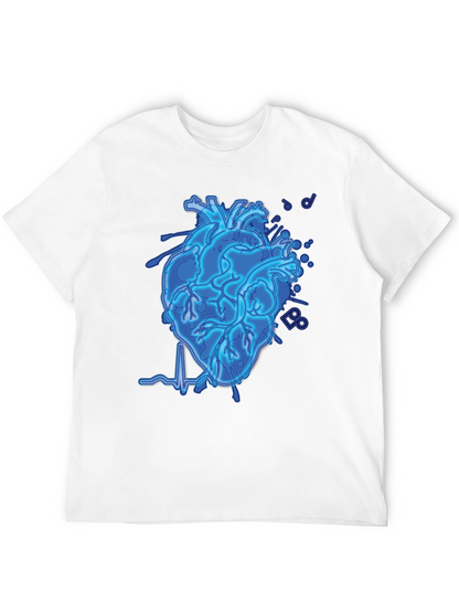 Electric Heartbeat Graphic Tee - Black
