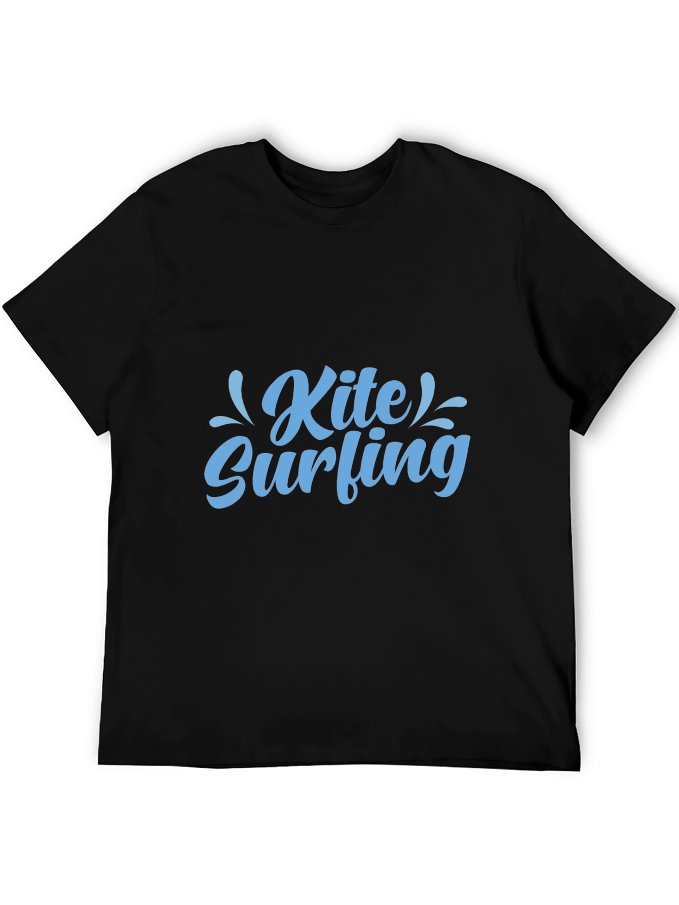 Kite Surfing Graphic Black Tee