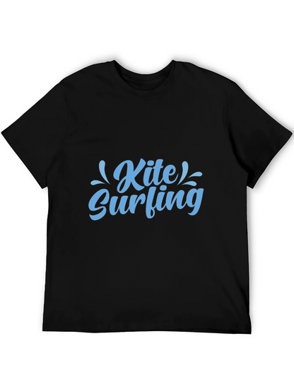 Kite Surfing Graphic Black Tee