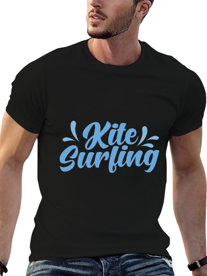 Kite Surfing Graphic Black Tee