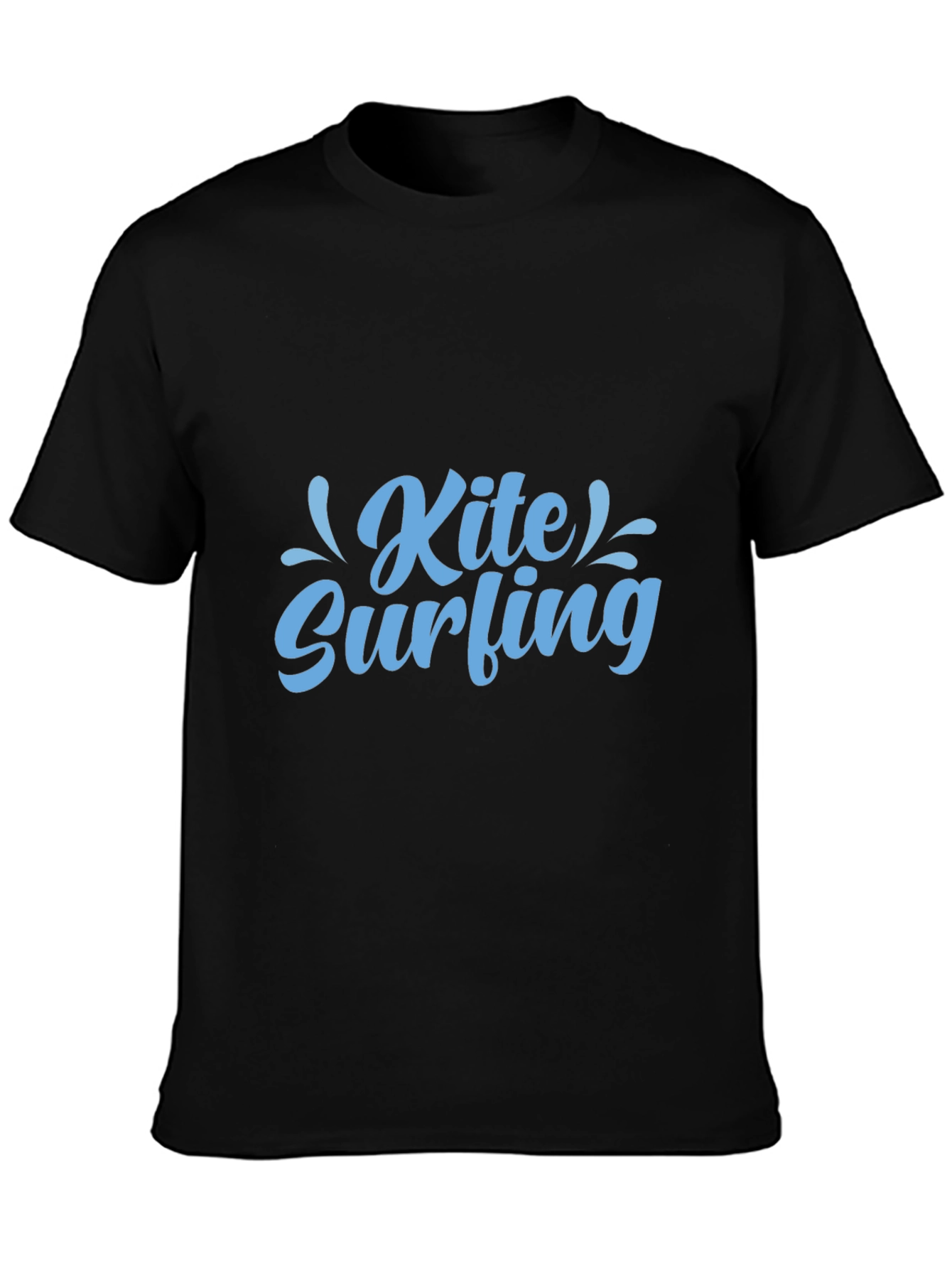 Kite Surfing Graphic Black Tee
