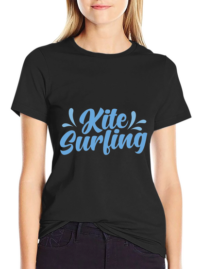 Kite Surfing Graphic Black Tee
