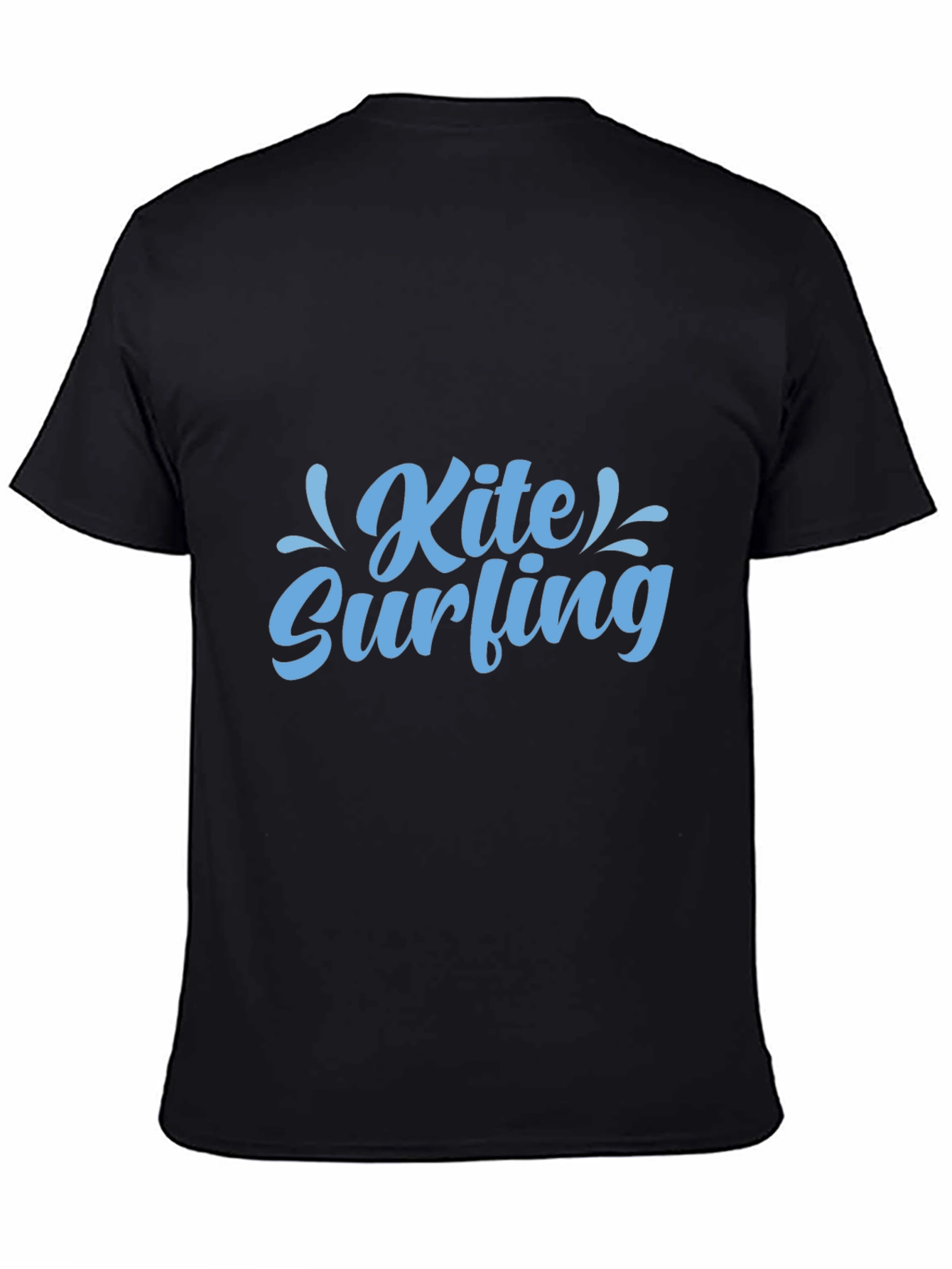 Kite Surfing Graphic Black Tee