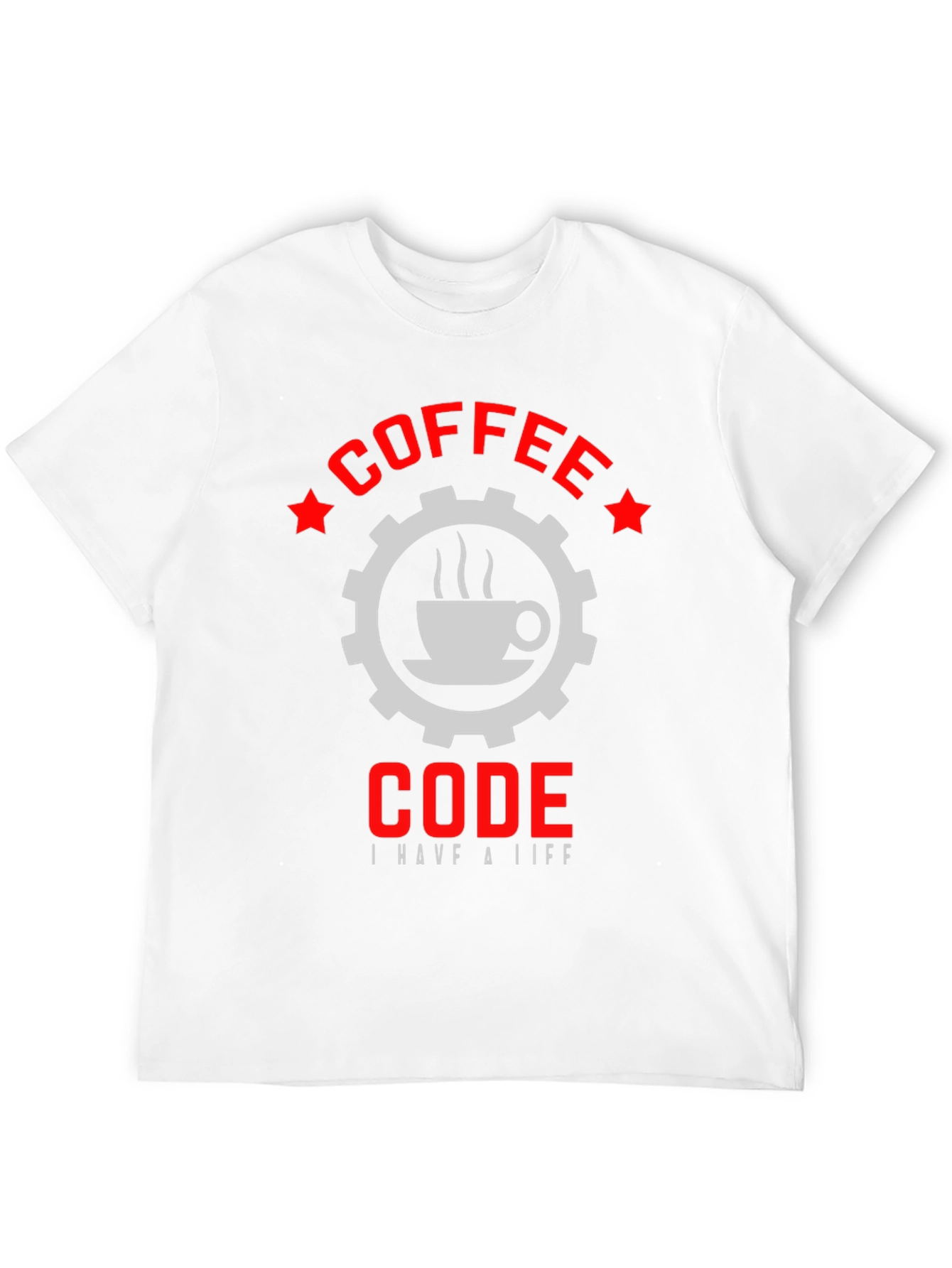 Coffee Code Graphic T-Shirt - Black
