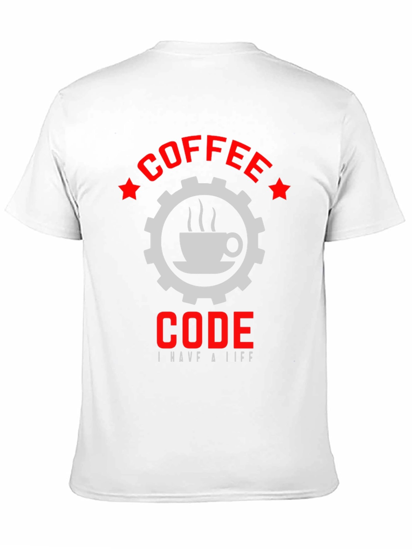 Coffee Code Graphic T-Shirt - Black