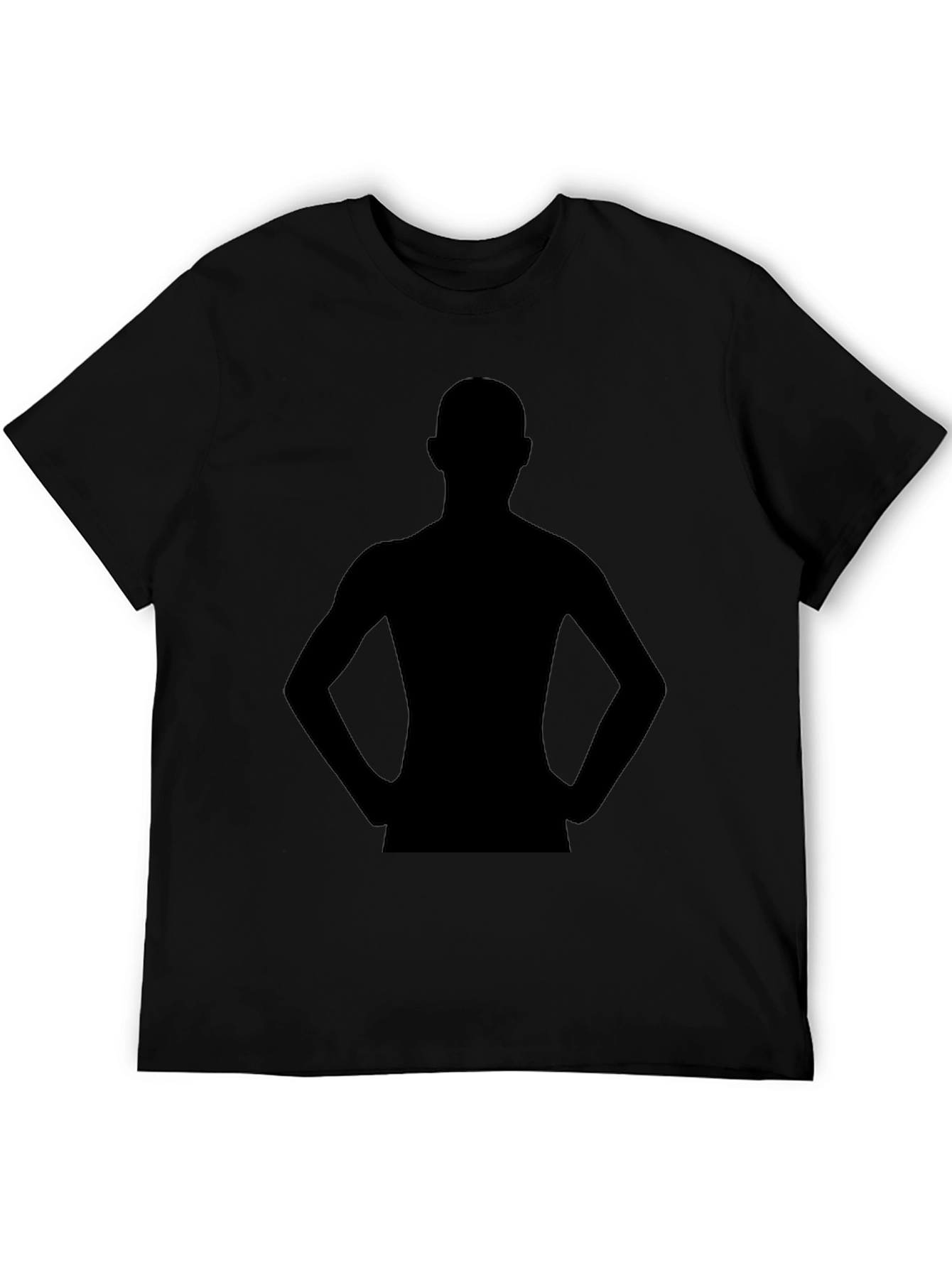 Silhouette Graphic Tee - Black Casual Shirt