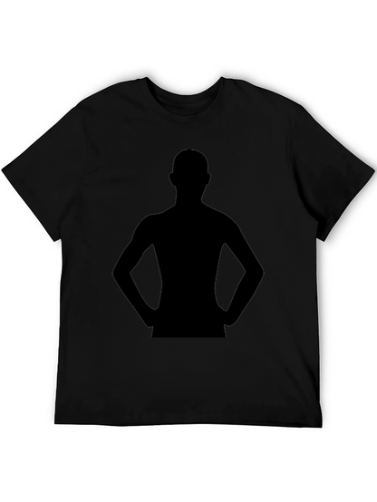 Silhouette Graphic Tee - Black Casual Shirt