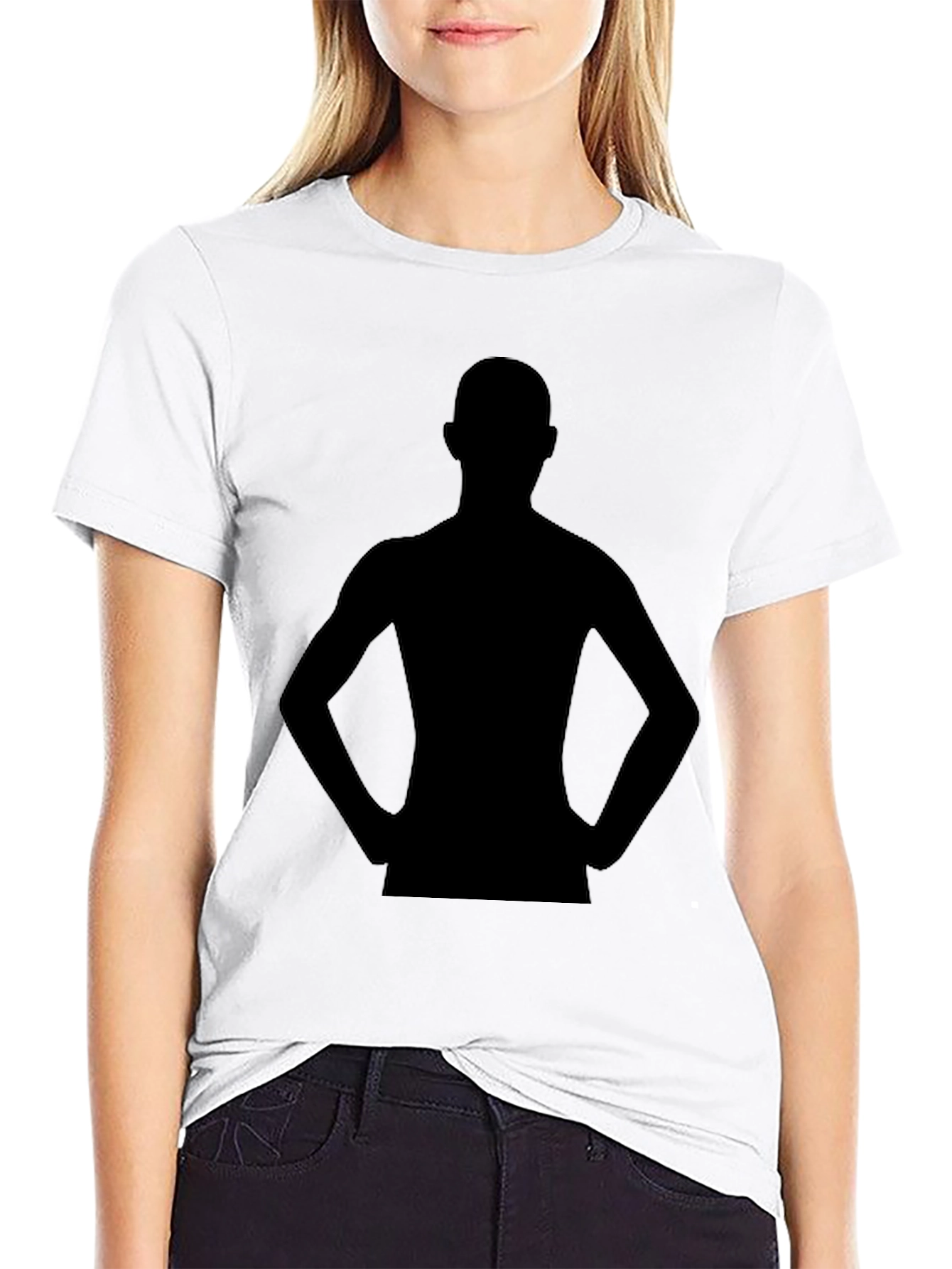 Silhouette Graphic Tee - Black Casual Shirt