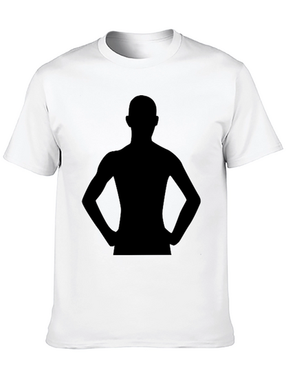 Silhouette Graphic Tee - Black Casual Shirt
