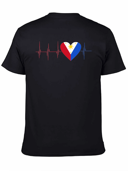 Philippines Heartbeat Flag T-Shirt