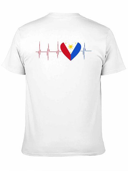 Philippines Heartbeat Flag T-Shirt