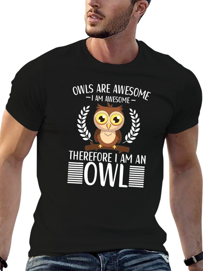 Awesome Owl Graphic Tee - Owls are Awesome