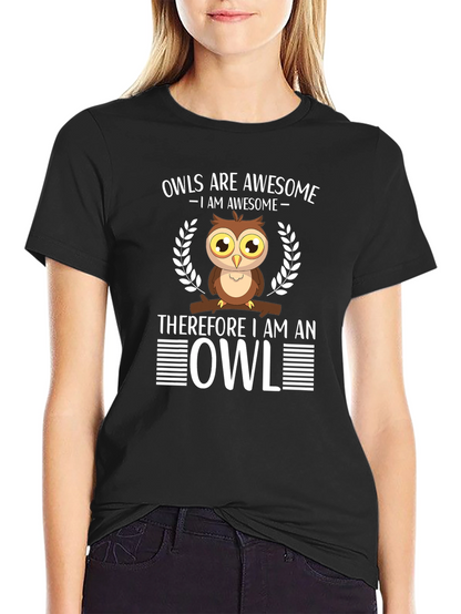 Awesome Owl Graphic Tee - Owls are Awesome