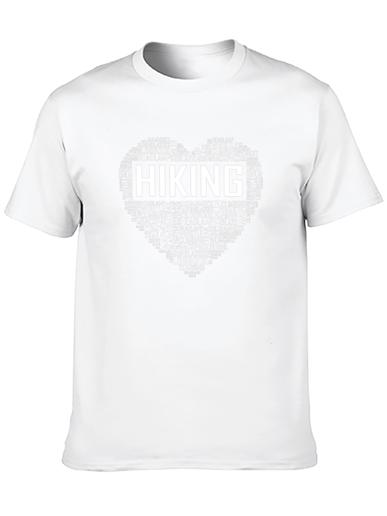 Hiking Heart Word Art T-Shirt