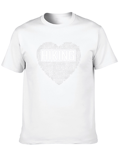 Hiking Heart Word Art T-Shirt