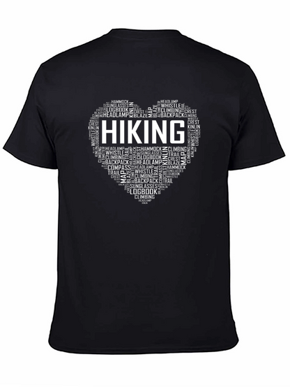 Hiking Heart Word Art T-Shirt