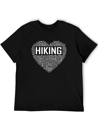 Hiking Heart Word Art T-Shirt
