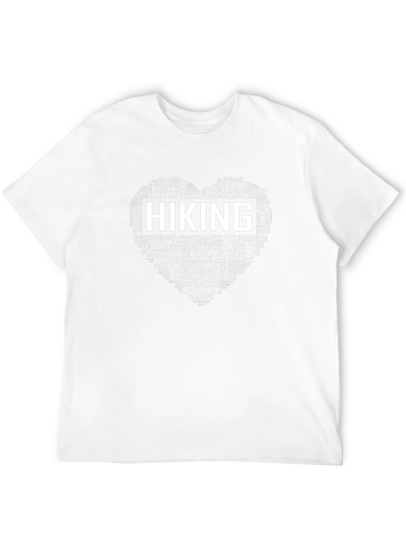 Hiking Heart Word Art T-Shirt
