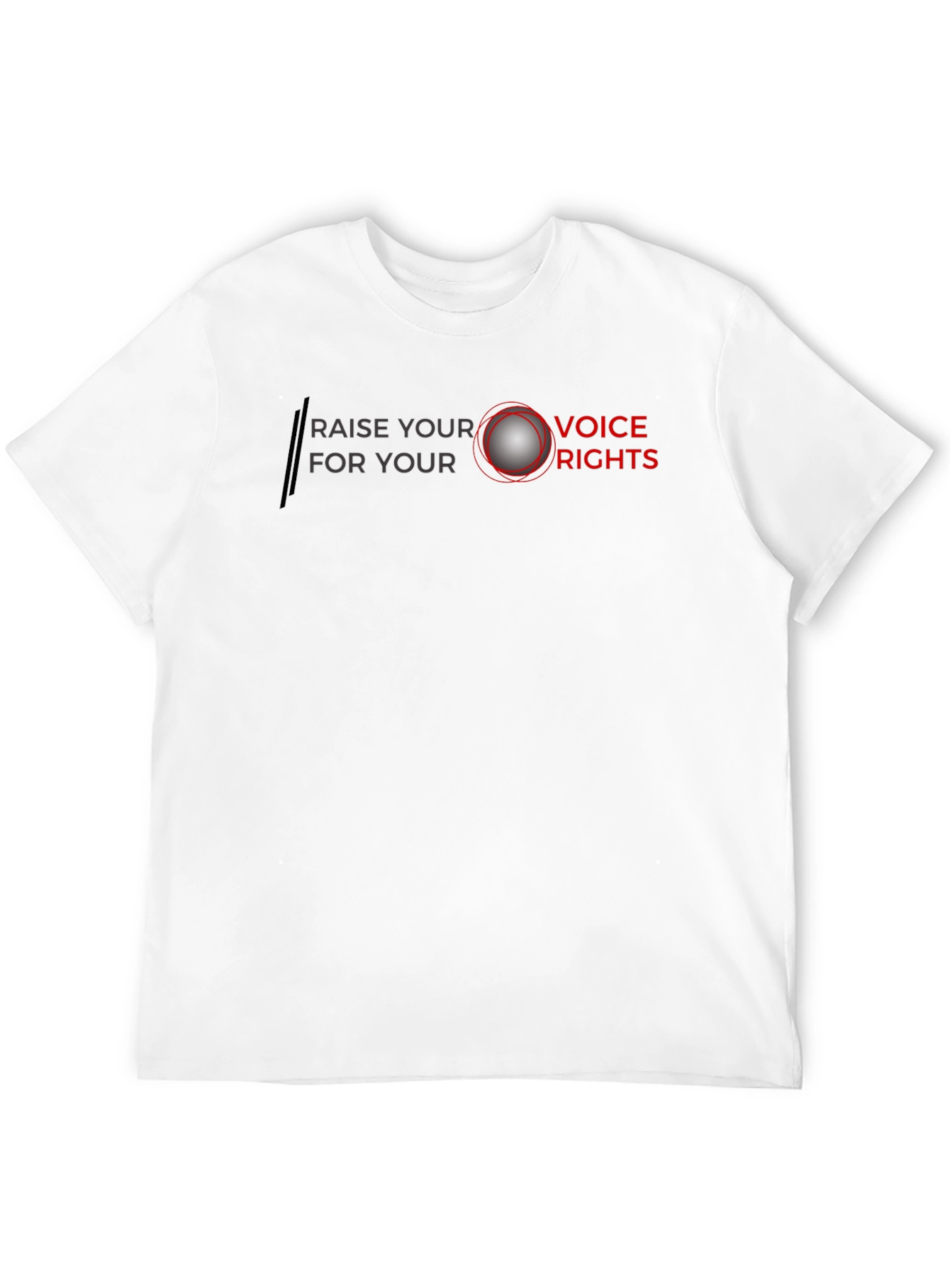 Raise Your Voice T-Shirt - Black Cotton