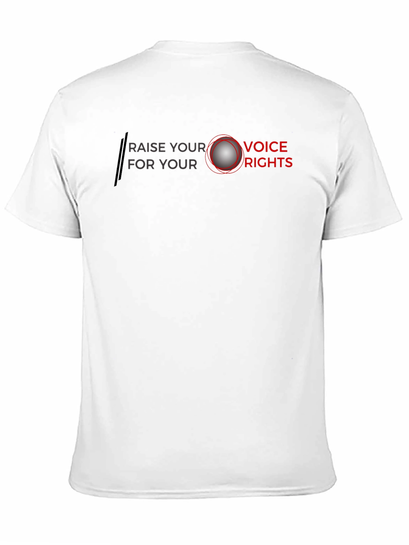 Raise Your Voice T-Shirt - Black Cotton