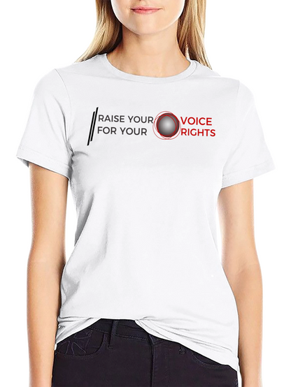 Raise Your Voice T-Shirt - Black Cotton