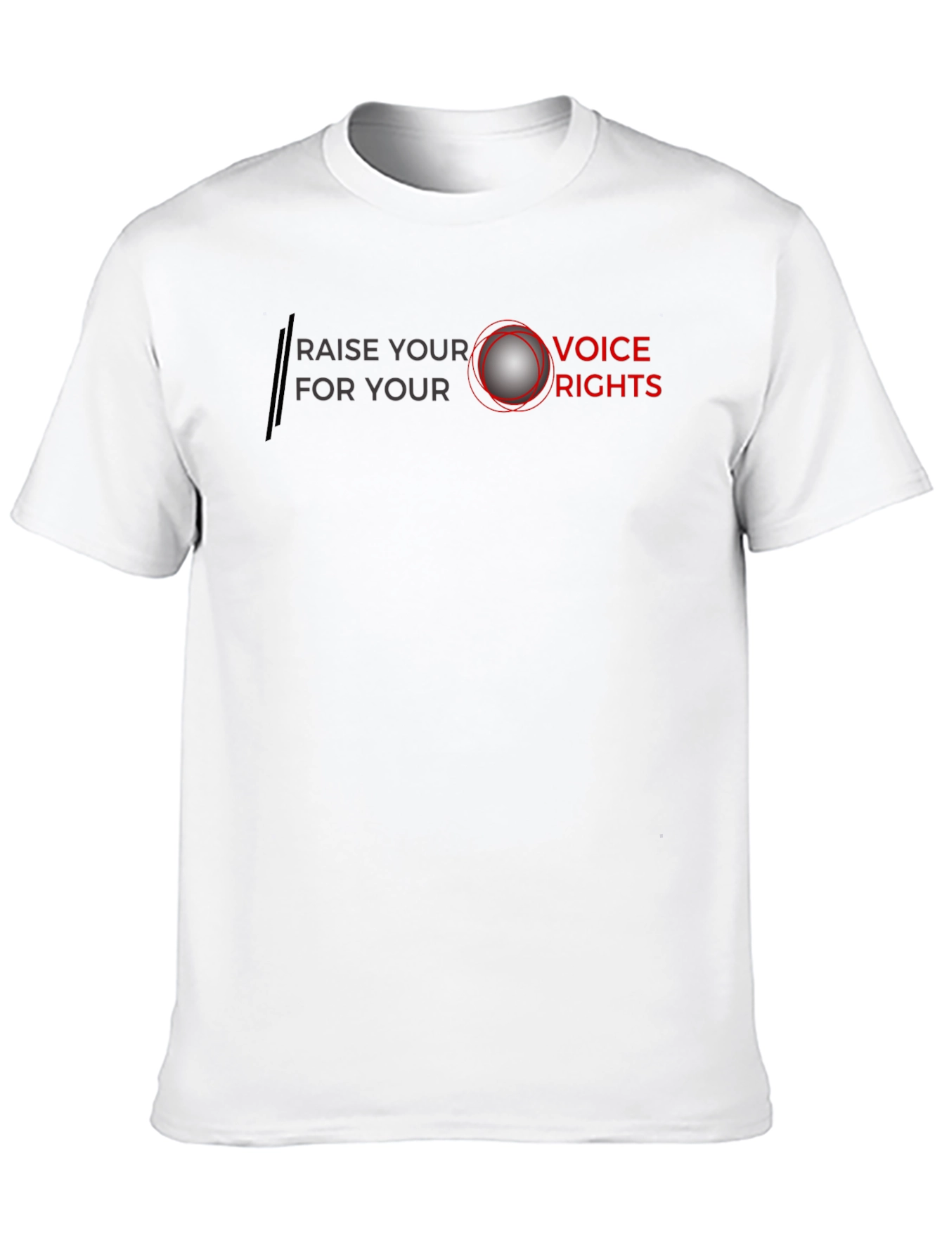 Raise Your Voice T-Shirt - Black Cotton