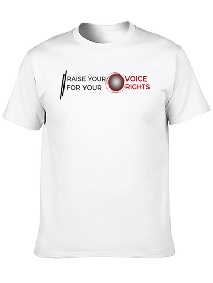 Raise Your Voice T-Shirt - Black Cotton
