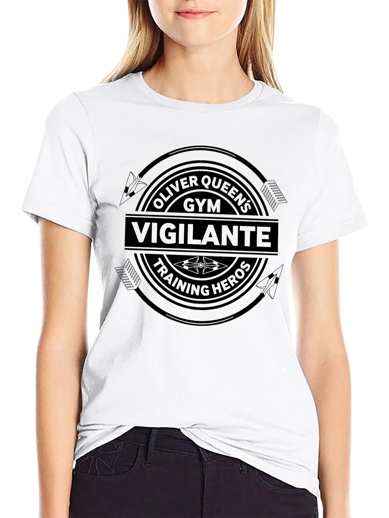 Oliver Queens Gym Vigilante Training Heroes T-Shirt