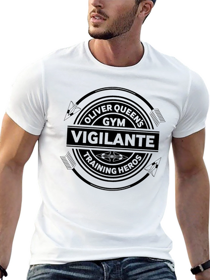 Oliver Queens Gym Vigilante Training Heroes T-Shirt