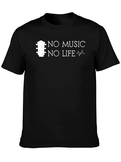 No Music No Life Graphic T-Shirt