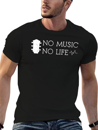 No Music No Life Graphic T-Shirt
