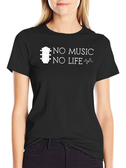 No Music No Life Graphic T-Shirt
