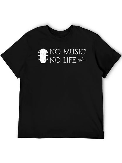 No Music No Life Graphic T-Shirt