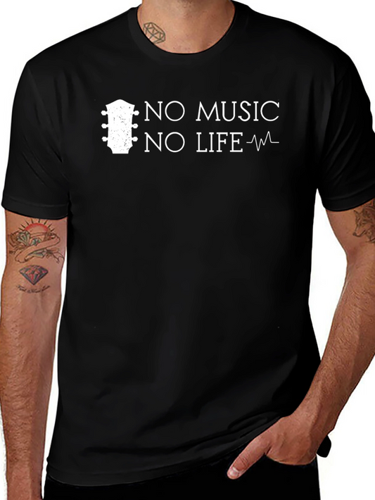 No Music No Life Graphic T-Shirt