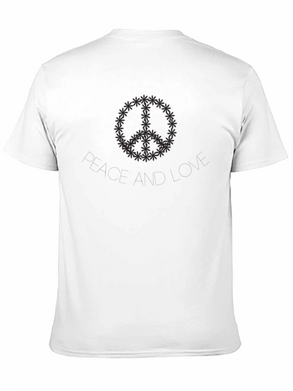 Peace and Love Graphic Tee - Black