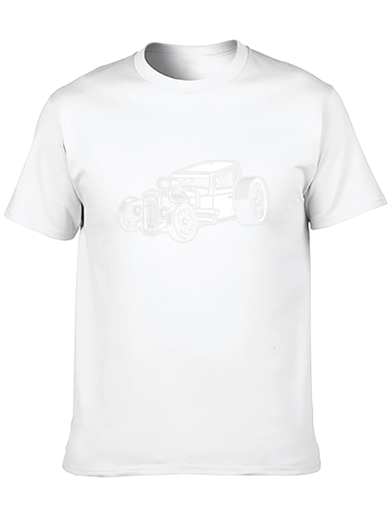 Cool Hot Rod Car Graphic T-Shirt - Black